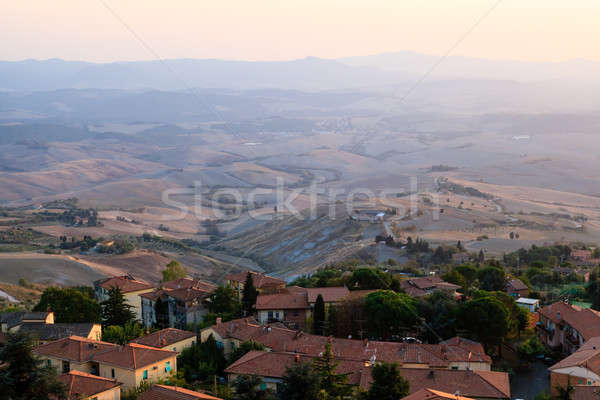 Imagine de stoc: Peisaj · apus · tuscan · Toscana