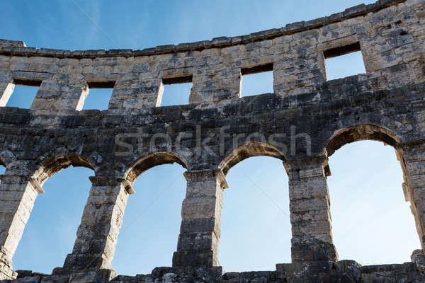 Ancient Roman Amphitheater in Pula, Istria, Croatia Stock photo © anshar