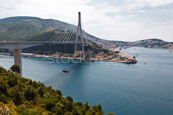 Nowoczesne most panoramiczny widoku dubrovnik Chorwacja Zdjęcia stock © anshar