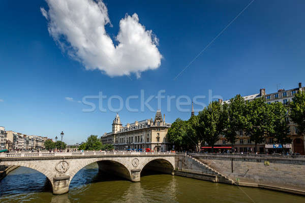River Seine and Saint-Michel Bridge in Paris, France Stock photo © anshar