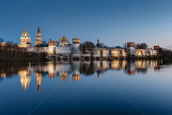 Stock photo: Stunning View of Novodevichy Convent in the Evening, Moscow, Rus