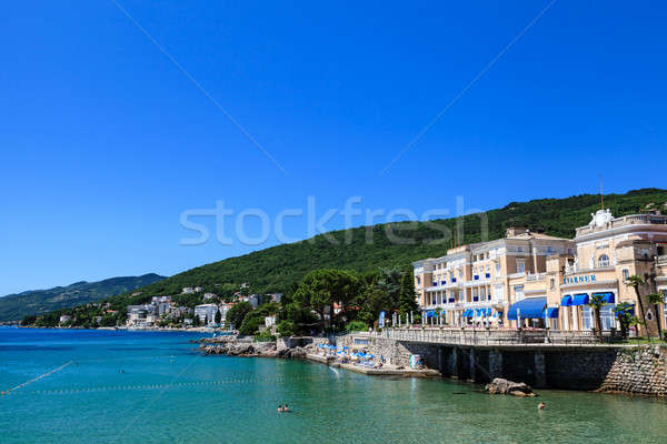 Adriatic Sea Scenic View, Opatija Town, Popular Tourist Destinat Stock photo © anshar