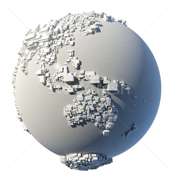 Struttura pianeta terra complesso terra rettangolare forme Foto d'archivio © Antartis