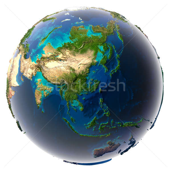 Ziemi powodzi ilość wody Zdjęcia stock © Antartis