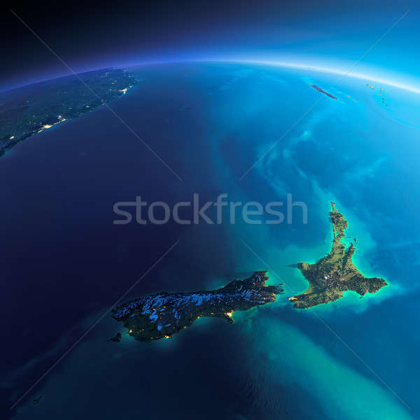 Detailed Earth. New Zealand Stock photo © Antartis