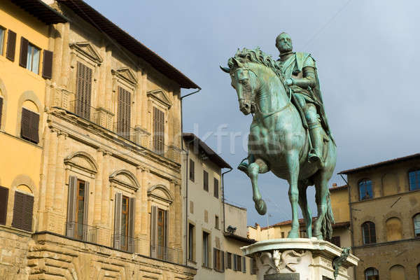 Statue of Cosimo I de' Medici by Giambologna Stock photo © Antartis