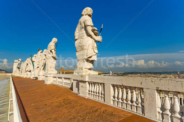 Statues of eleven of the apostles Stock photo © Antartis