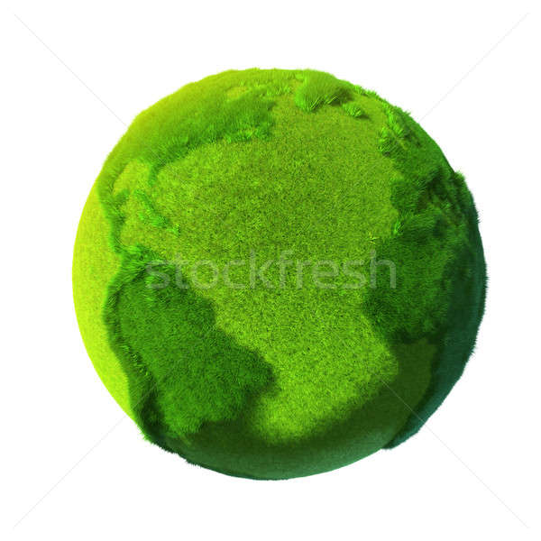 Green Earth, covered with grass Stock photo © Antartis