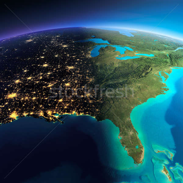 Detailed Earth. Gulf of California, Mexico and the western U.S.  Stock photo © Antartis