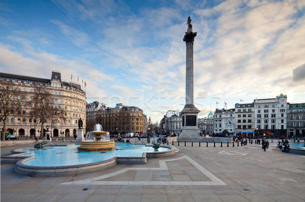 Trafalgar Square and Nelson's Column in the evening Stock photo © Antartis