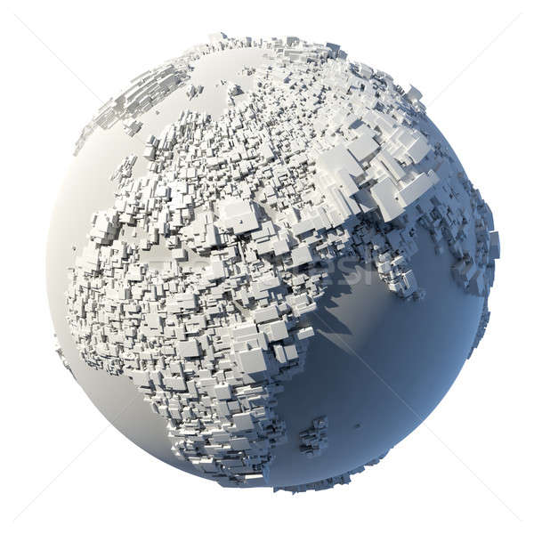 Structure planète terre complexe terre rectangulaire Photo stock © Antartis