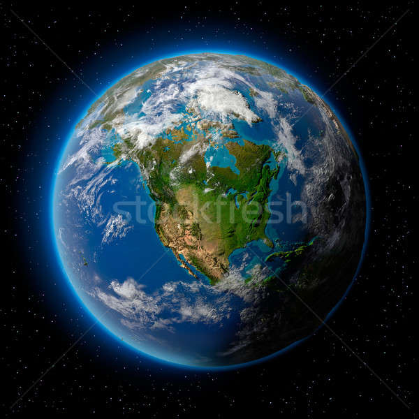 Earth in Space Stock photo © Antartis