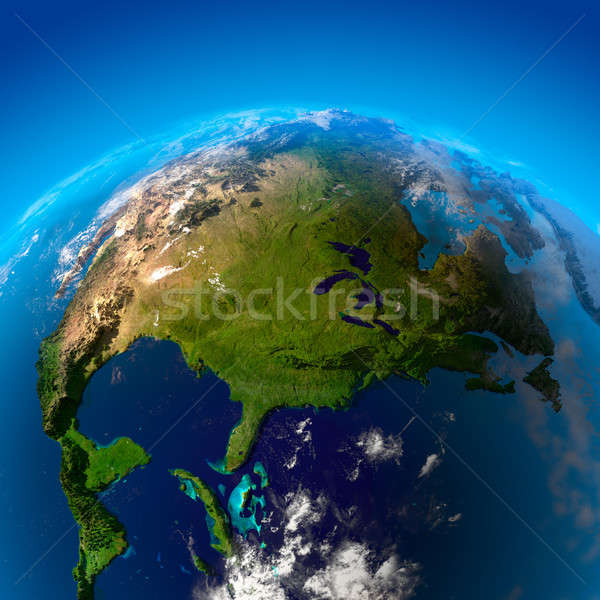 Norte américa ver México Canadá céu Foto stock © Antartis