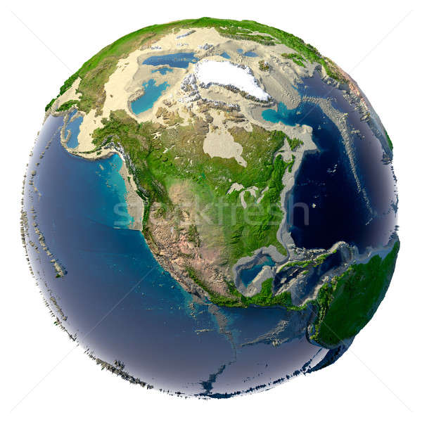 Seceta Planet Earth ecologice pământ oceanele Imagine de stoc © Antartis