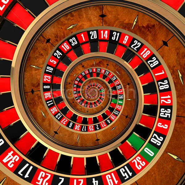 Spiraal roulette gokken speler draaikolk geld Stockfoto © Antartis