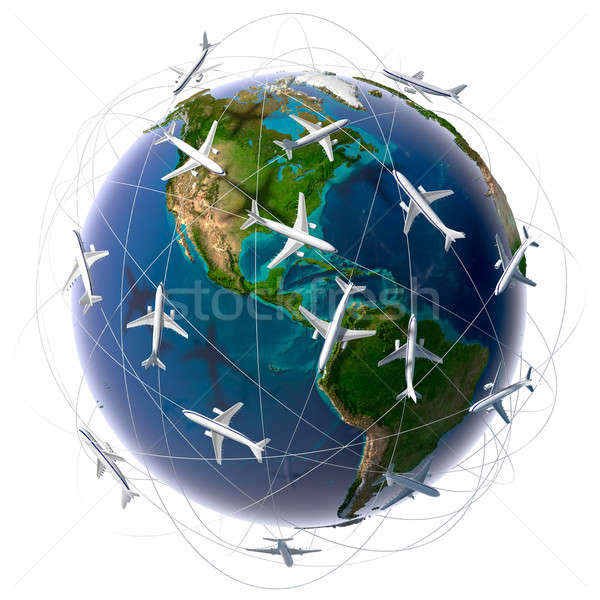 International air travel Stock photo © Antartis