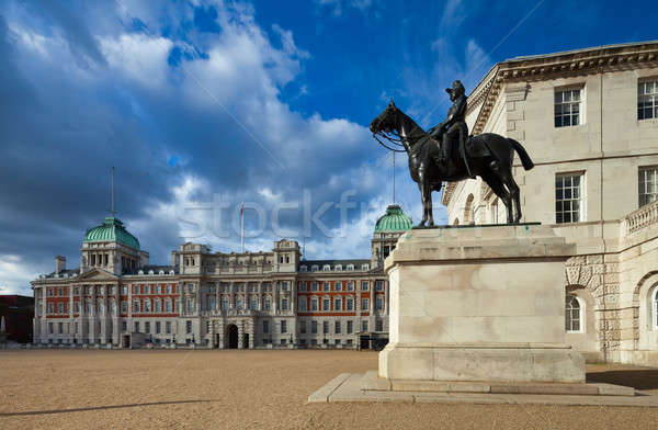 Ló parádé épületek London minisztérium védelem Stock fotó © Antartis