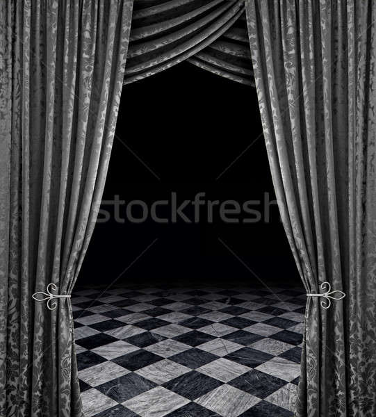 Stock photo: Silver stage