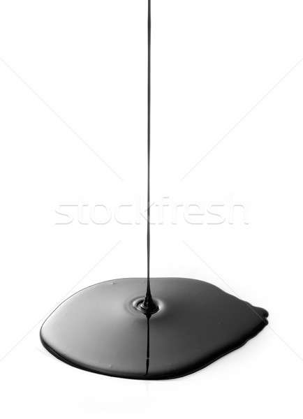 нефть черный растущий Splatter белый пятно Сток-фото © Anterovium