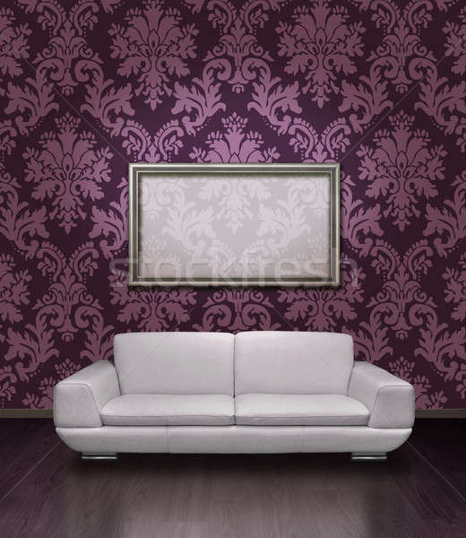 Modern sofa and frame Stock photo © Anterovium