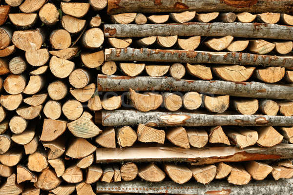 Split firewood in heap Stock photo © Anterovium