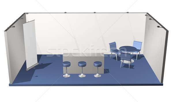 Grundlegende fairen stehen Stühle Tabelle besitzen Stock foto © Anterovium