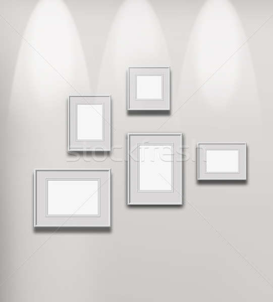 Illuminated art gallery Stock photo © Anterovium