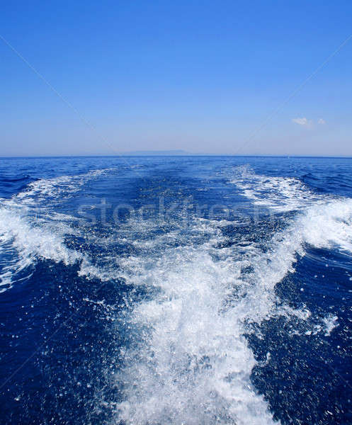 speed on blue sea Stock photo © Anterovium