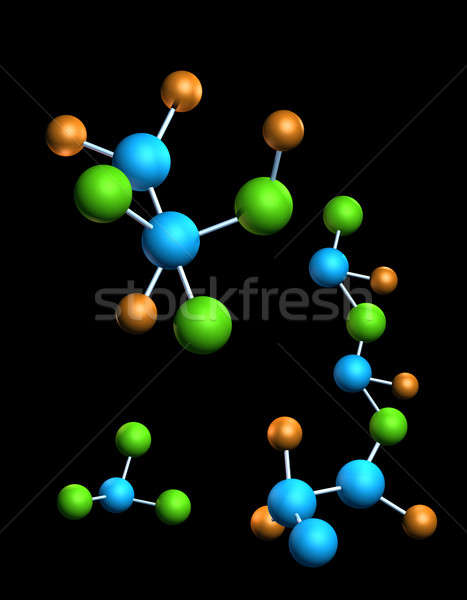 分子 結構 模型 醫藥 科學 實驗室 商業照片 © Anterovium