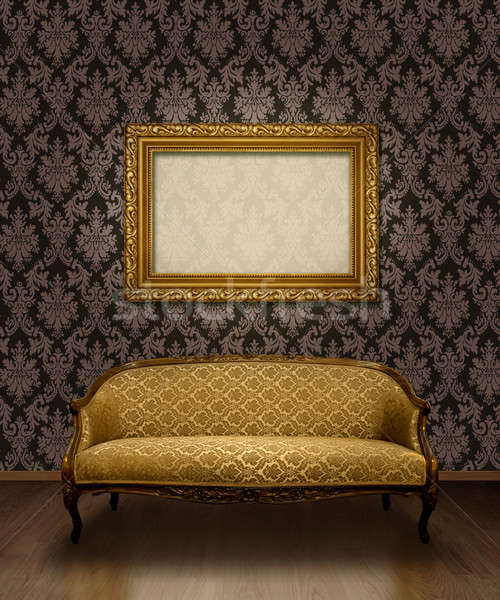 Classic sofa and frame Stock photo © Anterovium