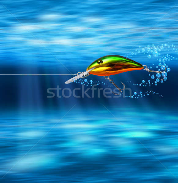 Colorful lure hunting underwater Stock photo © Anterovium