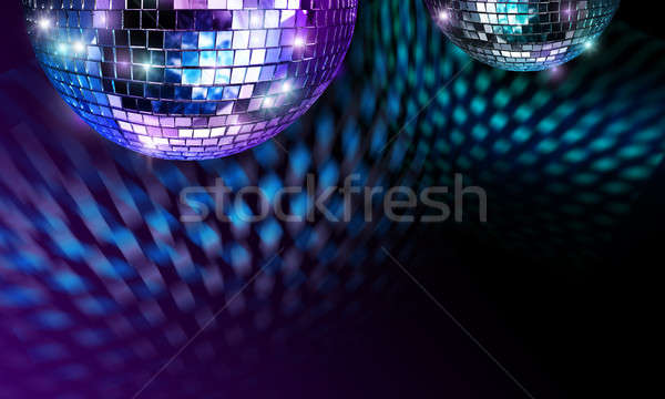 Photo stock: Disco · miroir · balle · lumière · plafond