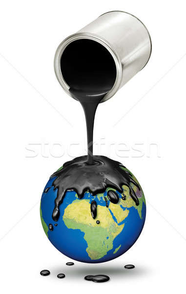 Foto stock: Negro · petróleo · planeta · tierra · desastre · mundo · fondo