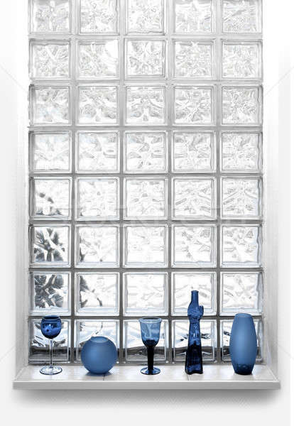 Glass tile window vert Stock photo © Anterovium