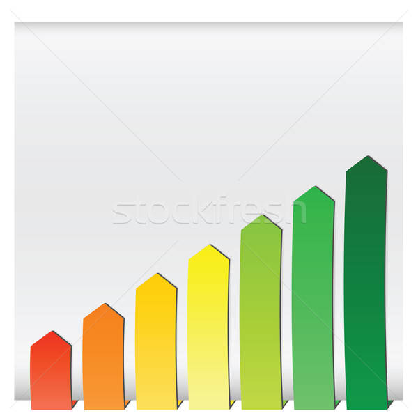 Diagram grafikonok növekvő felirat piac siker Stock fotó © antkevyv