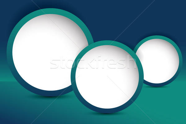 turquoise web card template Stock photo © antkevyv