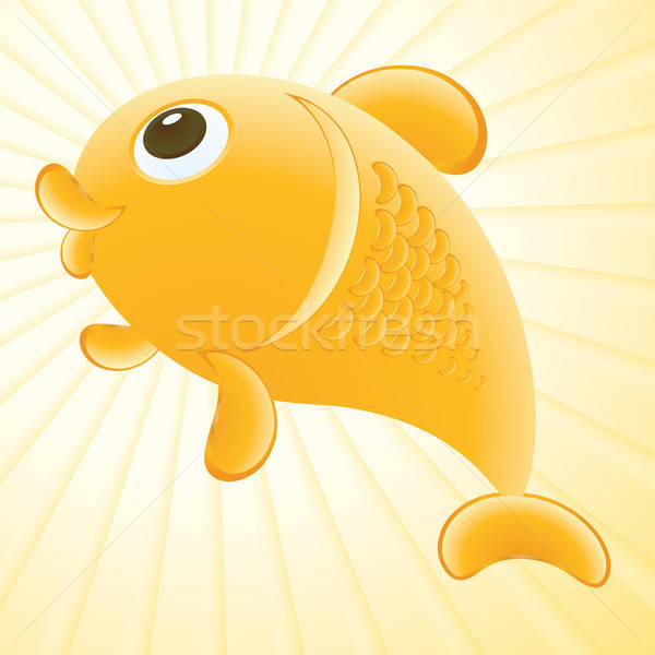 Stok fotoğraf: Akvaryum · balığı · örnek · soyut · altın · balık · sanat