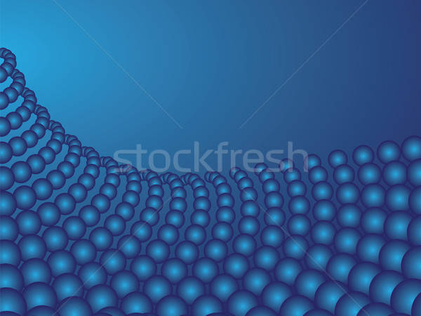 Foto stock: Azul · esferas · abstração · abstrato · luz · arte