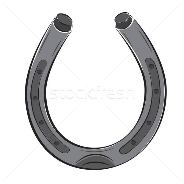 horseshoe symbol illustration Stock photo © antkevyv