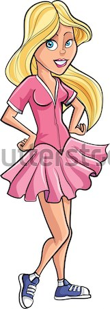 Cartoon cowgirl in sexy outfit Stock photo © antonbrand