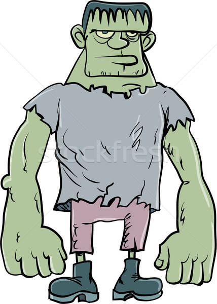 Stock photo: Cartoon Frankenstein monster