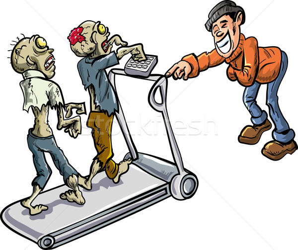 Zombies on a treadmill Stock photo © antonbrand