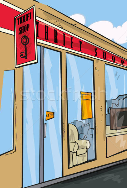 Thrift shop from the outside Stock photo © antonbrand