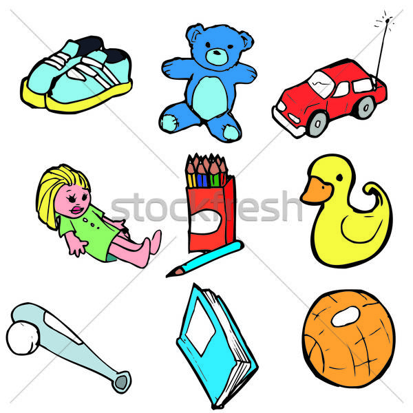 Collection of childrens traditional toys Stock photo © antonbrand