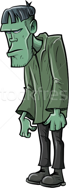 Cartoon verde horror scary piedi mostro Foto d'archivio © antonbrand