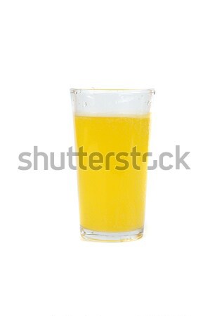 Pić odizolowany biały charakter owoców Zdjęcia stock © antonihalim