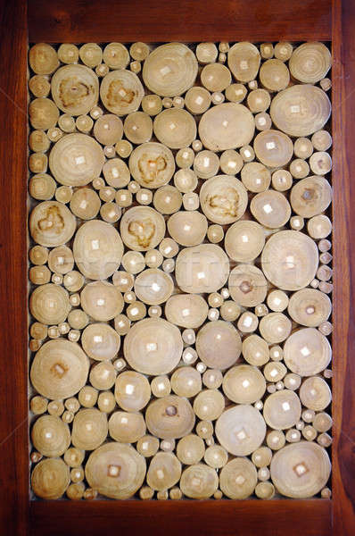 Muster Holz Stücke Rahmen Wald abstrakten Stock foto © antonihalim