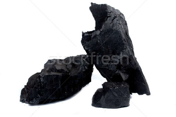 уголь изолированный белый земле промышленности черный Сток-фото © antonihalim