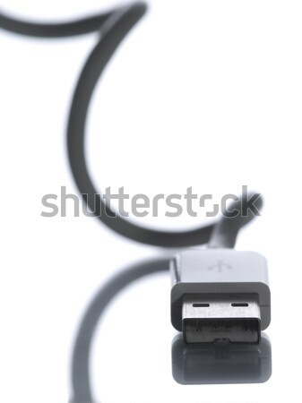 Usb draad verbinding camera kabel Stockfoto © antonprado