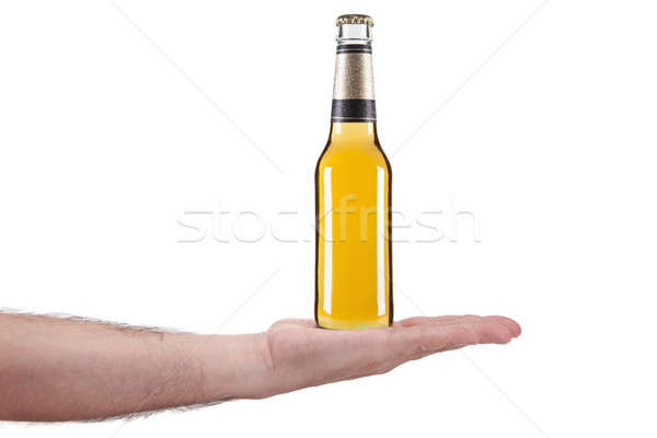Tutaj piwa dłoni strony człowiek Zdjęcia stock © antonprado